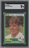 Troy Aikman from the 1989 Score set graded by SGC and given an overall grade of 9.