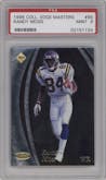 Randy Moss from the 1998 Collector’s Edge Masters set graded by PSA and given an overall grade of 9.