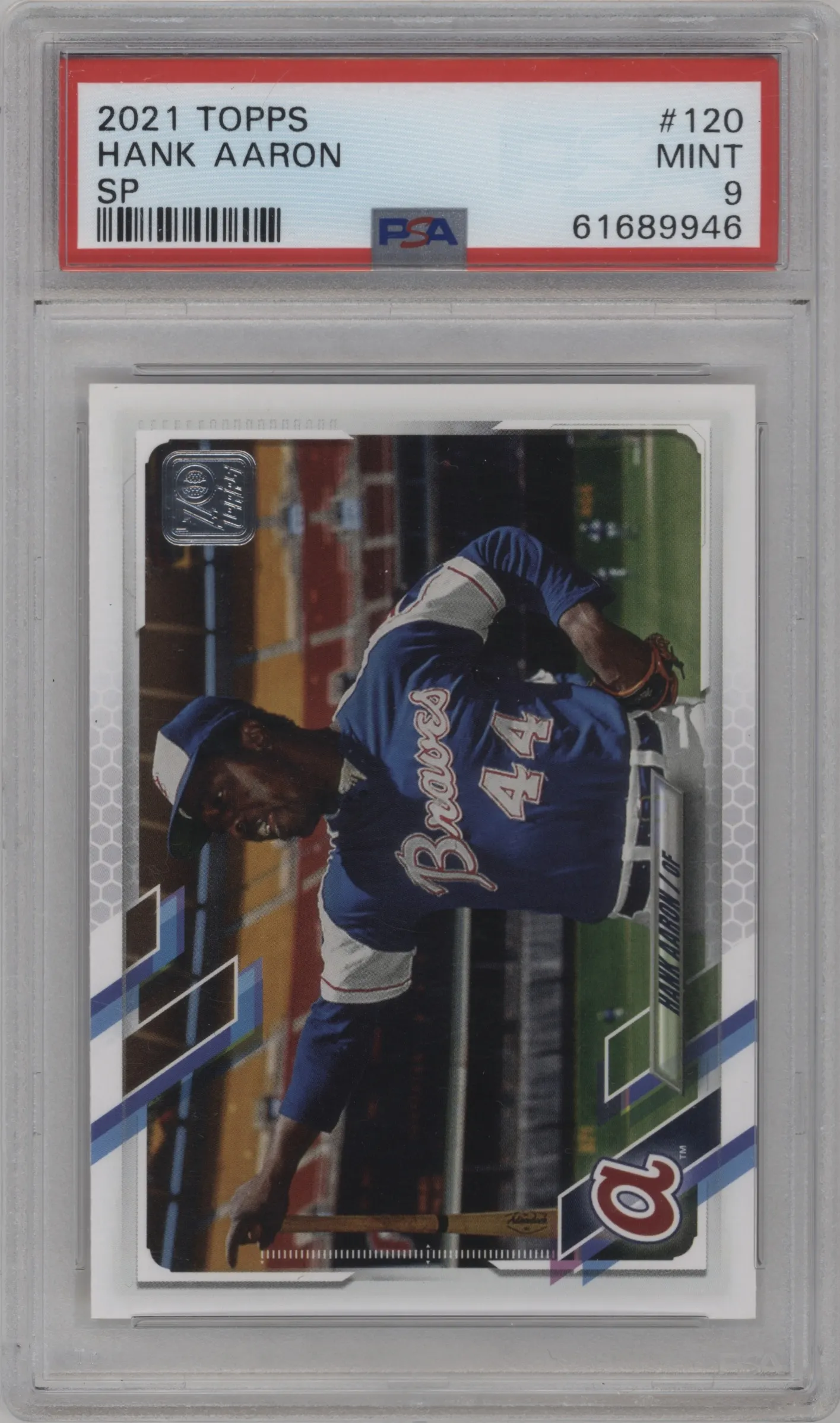 2021 Topps Series 1 Variation Hank Aaron PSA 9