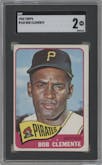Bob Clemente from the 1965 Topps set graded by SGC and given an overall grade of 2.