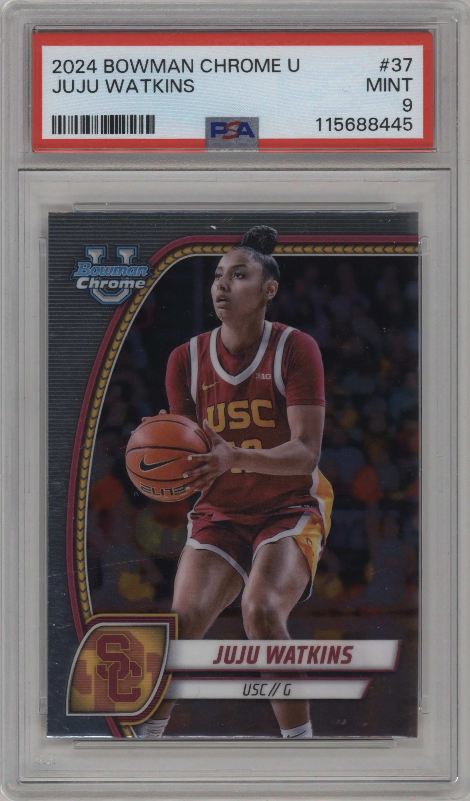 2024 Bowman University Chrome Juju Watkins #37 PSA 9