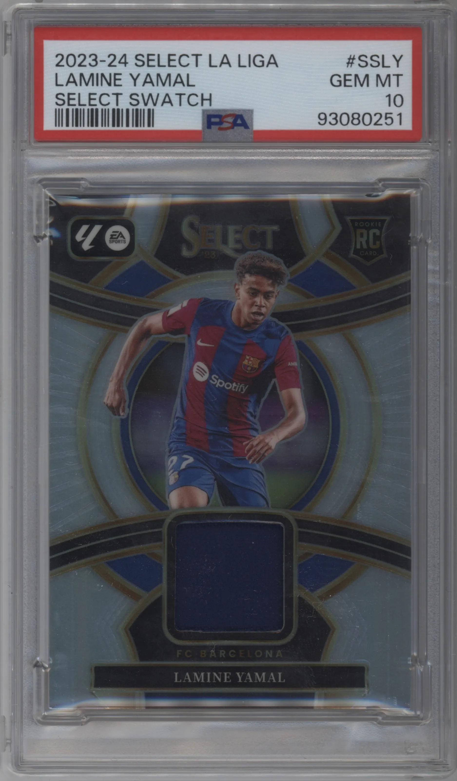 2023 Panini Select La Liga Select Swch. Lamine Yamal PSA 10