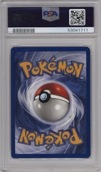 Poke Ball from the 1999 Pokemon set graded by PSA and given an overall grade of 9.