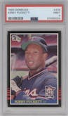Kirby Puckett from the 1985 Donruss set graded by PSA and given an overall grade of 9.