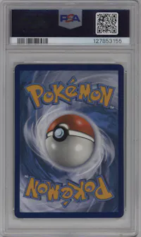 Reshiram/Charizard GX from the 2019 Pokemon S&M  set graded by PSA and given an overall grade of 10.