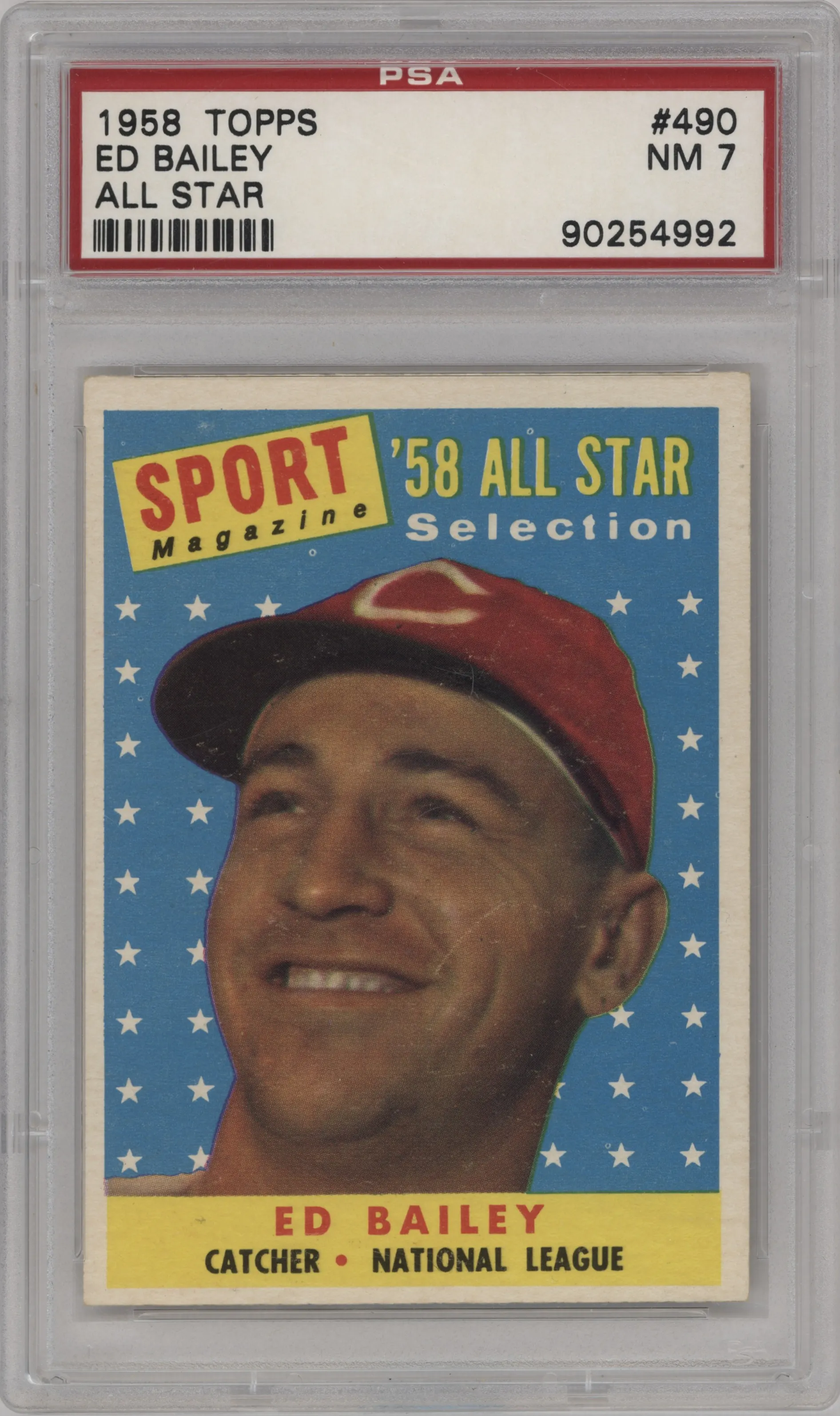 1958 Topps Ed Bailey PSA 7