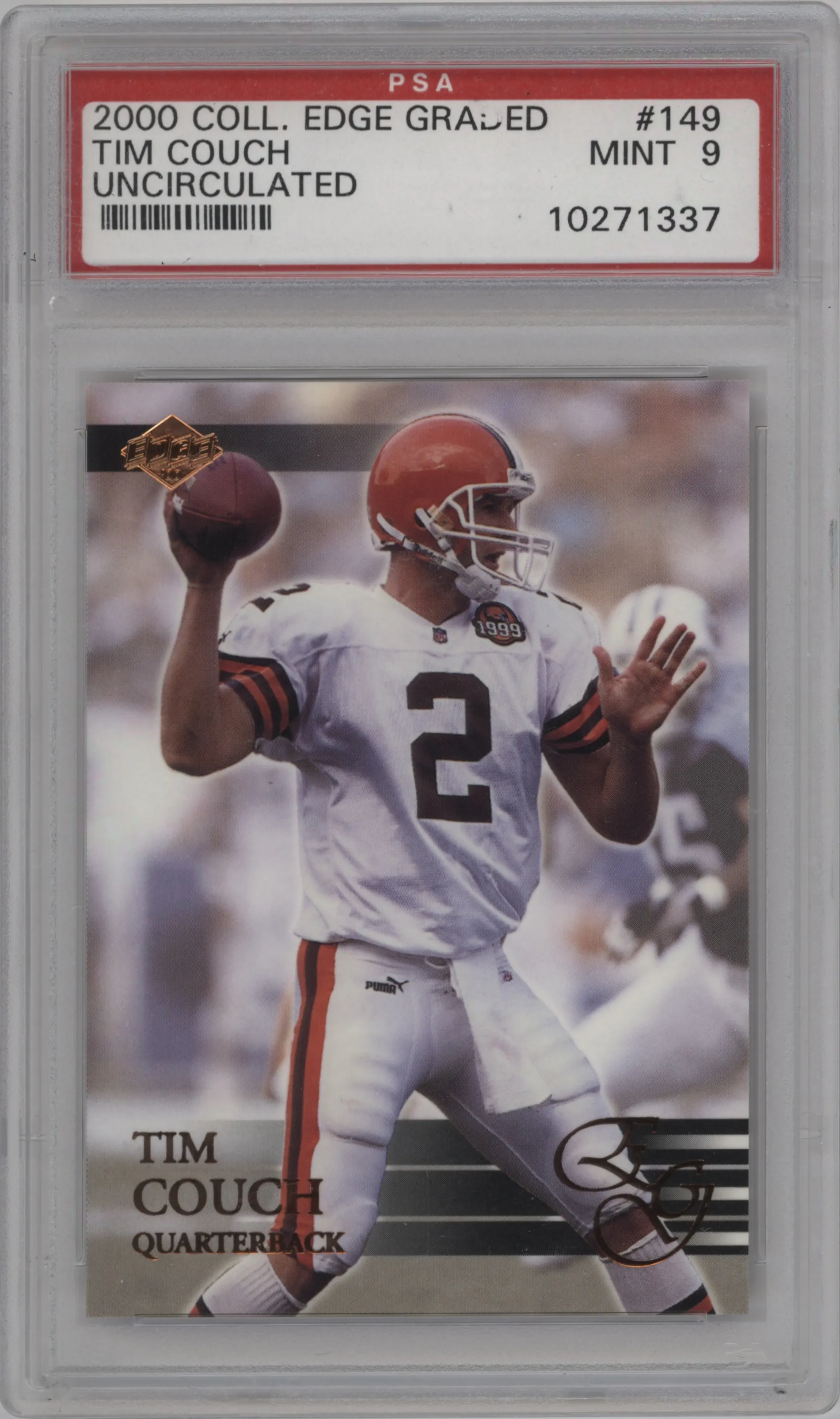 2000 Collector's Edge EG Tim Couch Uncirculated #149 PSA 9