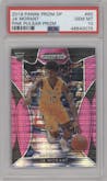 Ja Morant from the 2019-20 Panini Prizm Draft Picks set featuring a Pink Pulsar  parallel graded by PSA and given an overall grade of 10.