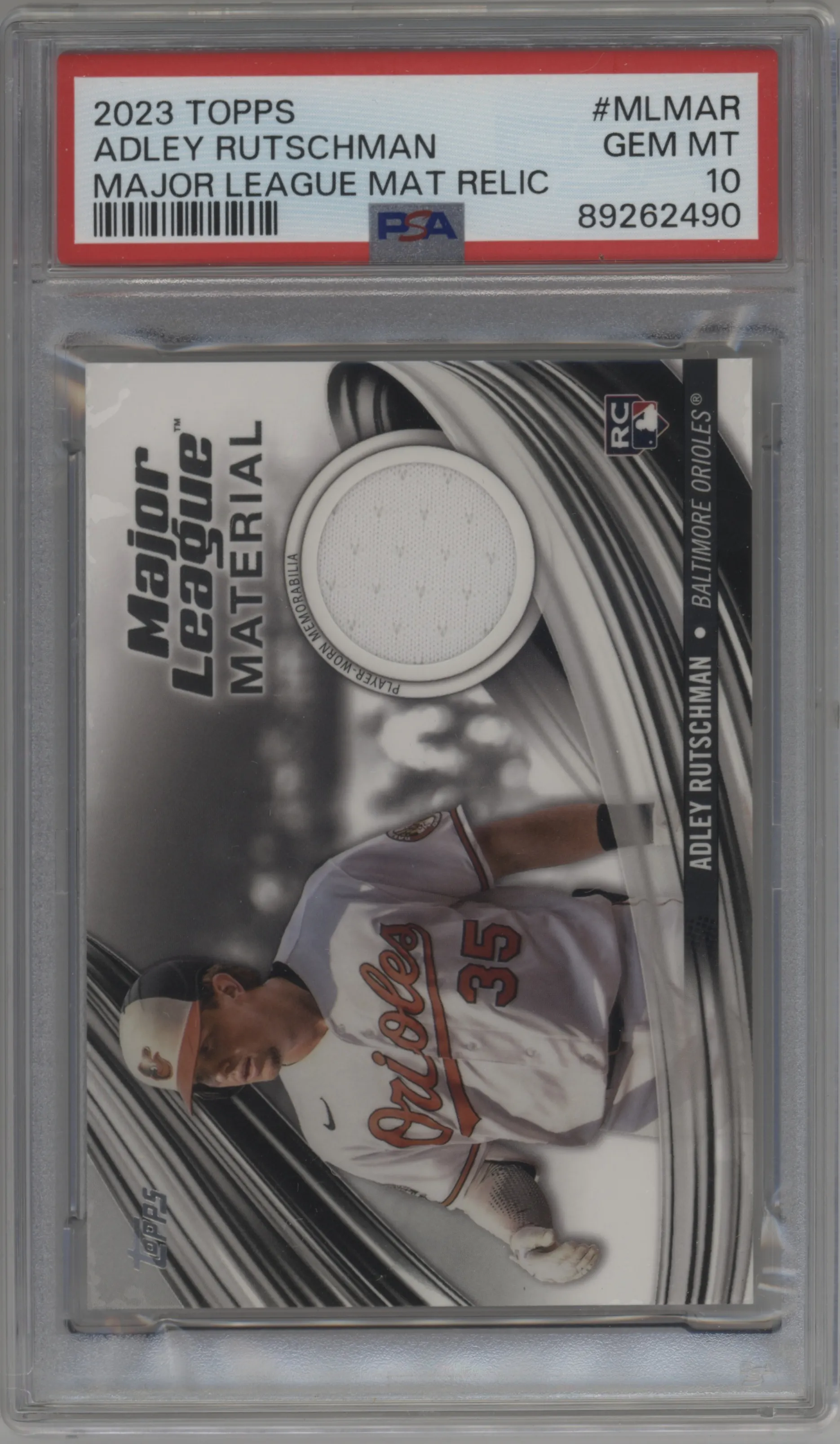 2023 Topps Major League Mat. Adley Rutschman PSA 10