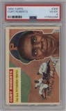 Curt Roberts from the 1956 Topps set graded by PSA and given an overall grade of 4.
