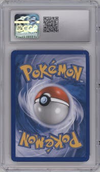 Chikorita from the 2007 Pokemon D&P set graded by CSG and given an overall grade of 8.5.