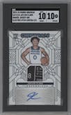 Jaylen Clark from the 2023-24 Panini Obsidian set featuring a Electric Etch Contra FOTL parallel graded by SGC and given an overall grade of 10.