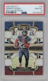 Derrick Henry  from the 2023 Panini Select set featuring a Tri-Color Prizms parallel graded by PSA and given an overall grade of 10.
