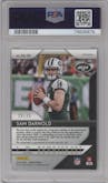 Sam Darnold from the 2018 Panini Prizm set featuring a Blue Scope parallel graded by PSA and given an overall grade of 10.