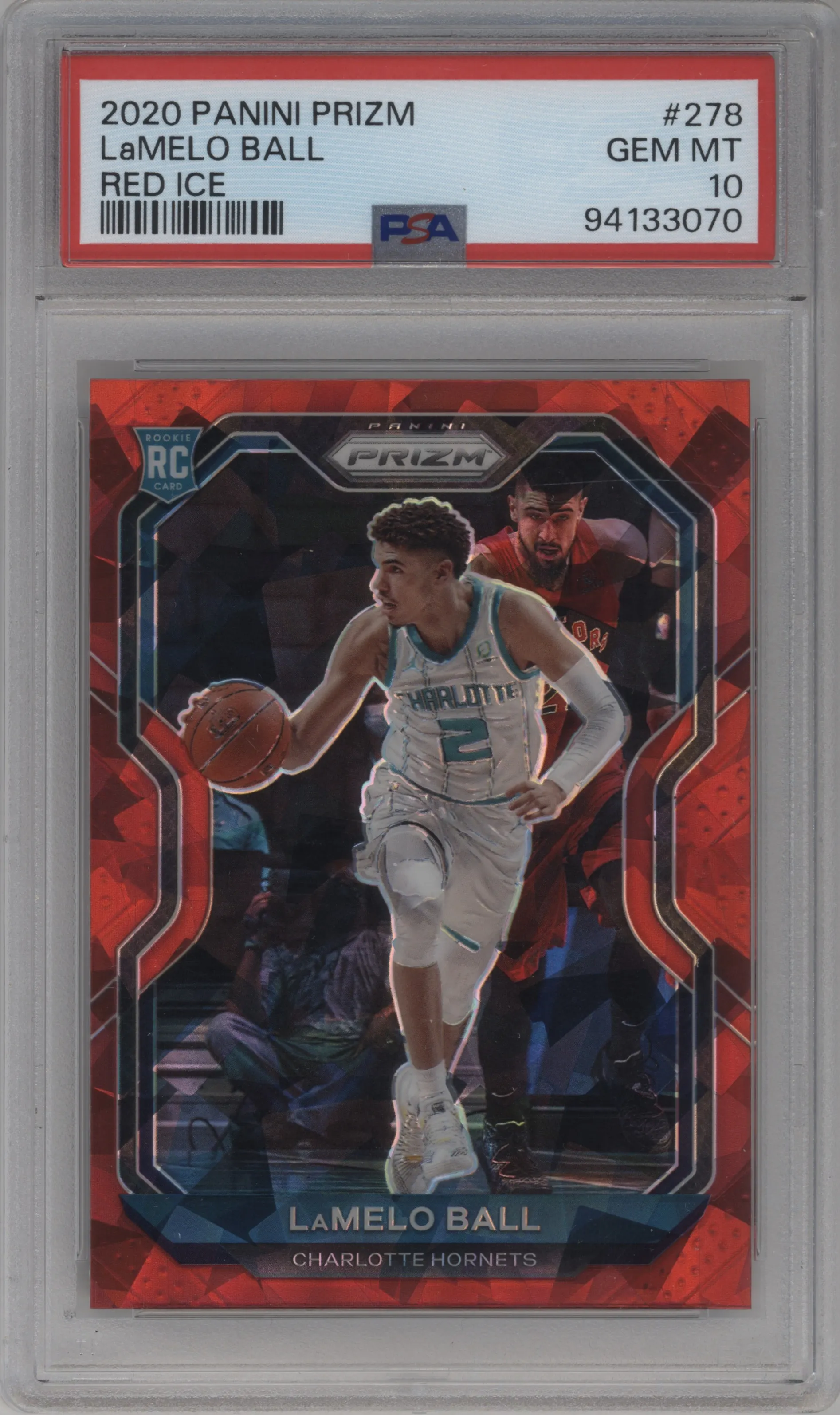 2020 Panini Prizm LaMelo Ball Red Ice PSA 10