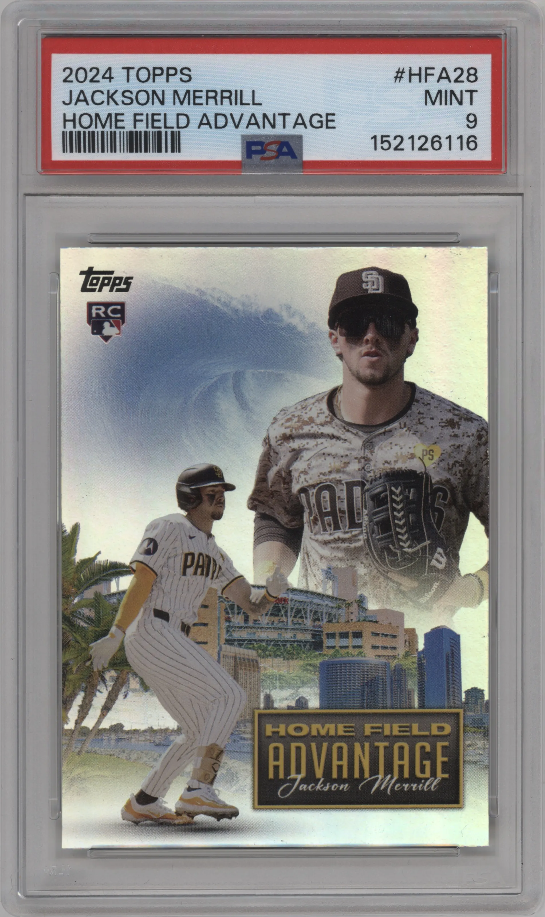 2024 Topps Update Home Field Advantage Jackson Merrill #HFA-28 PSA 9