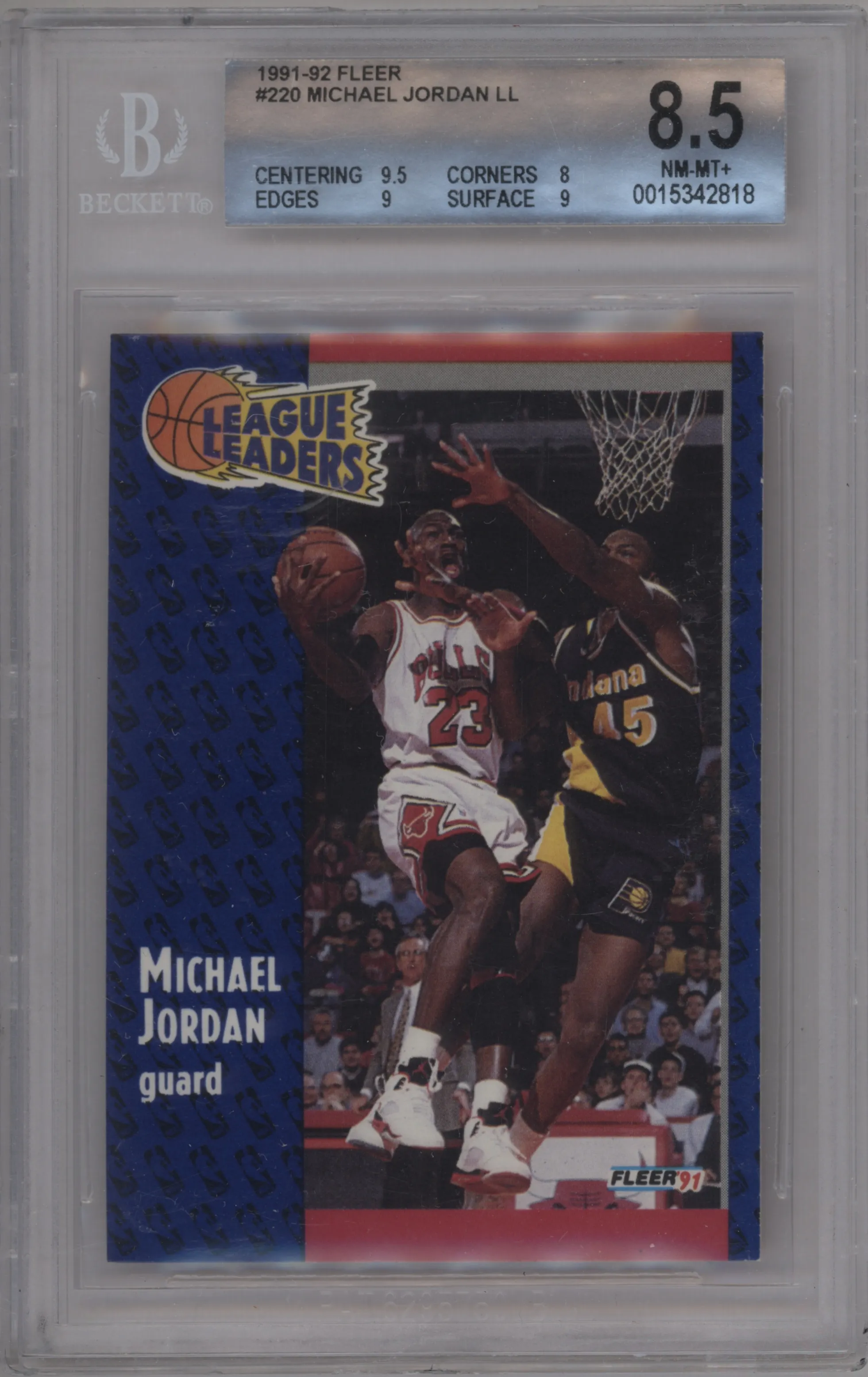 1991 Fleer Michael Jordan BGS 8.5