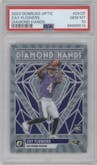 Zay Flowers from the 2023 Donruss Optic set graded by PSA and given an overall grade of 10.