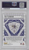 Zay Flowers from the 2023 Donruss Optic set graded by PSA and given an overall grade of 10.