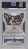 Luka Doncic from the 2019-20 Panini Prizm set graded by PSA and given an overall grade of 10.