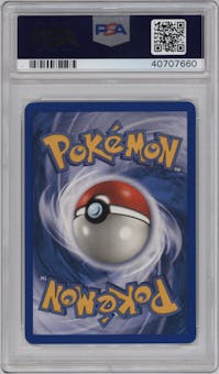 Gengar Ex from the 2004 Pokemon EX set graded by PSA and given an overall grade of 10.