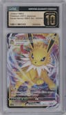 Jolteon VMAX from the 2021 Pokemon SWSH JPN set graded by CSG and given an overall grade of 10.