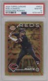 Noelvi Marte from the 2024 Topps Chrome Update set graded by PSA and given an overall grade of 10.