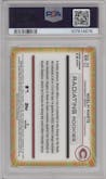 Noelvi Marte from the 2024 Topps Chrome Update set graded by PSA and given an overall grade of 10.