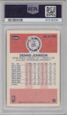 Dennis Johnson from the 1986-87 Fleer set graded by PSA and given an overall grade of 7.