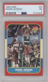 Dennis Johnson from the 1986-87 Fleer set graded by PSA and given an overall grade of 7.