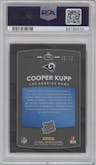 Cooper Kupp from the 2017 Panini Donruss Optic set featuring a Red parallel graded by PSA and given an overall grade of 9.