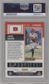 Chase Brown from the 2023 Panini Contenders Optic set featuring a Silver parallel graded by PSA and given an overall grade of 10.