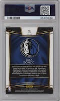 Luka Doncic from the 2018-19 Panini Select  set featuring a Scope parallel graded by PSA and given an overall grade of 10.