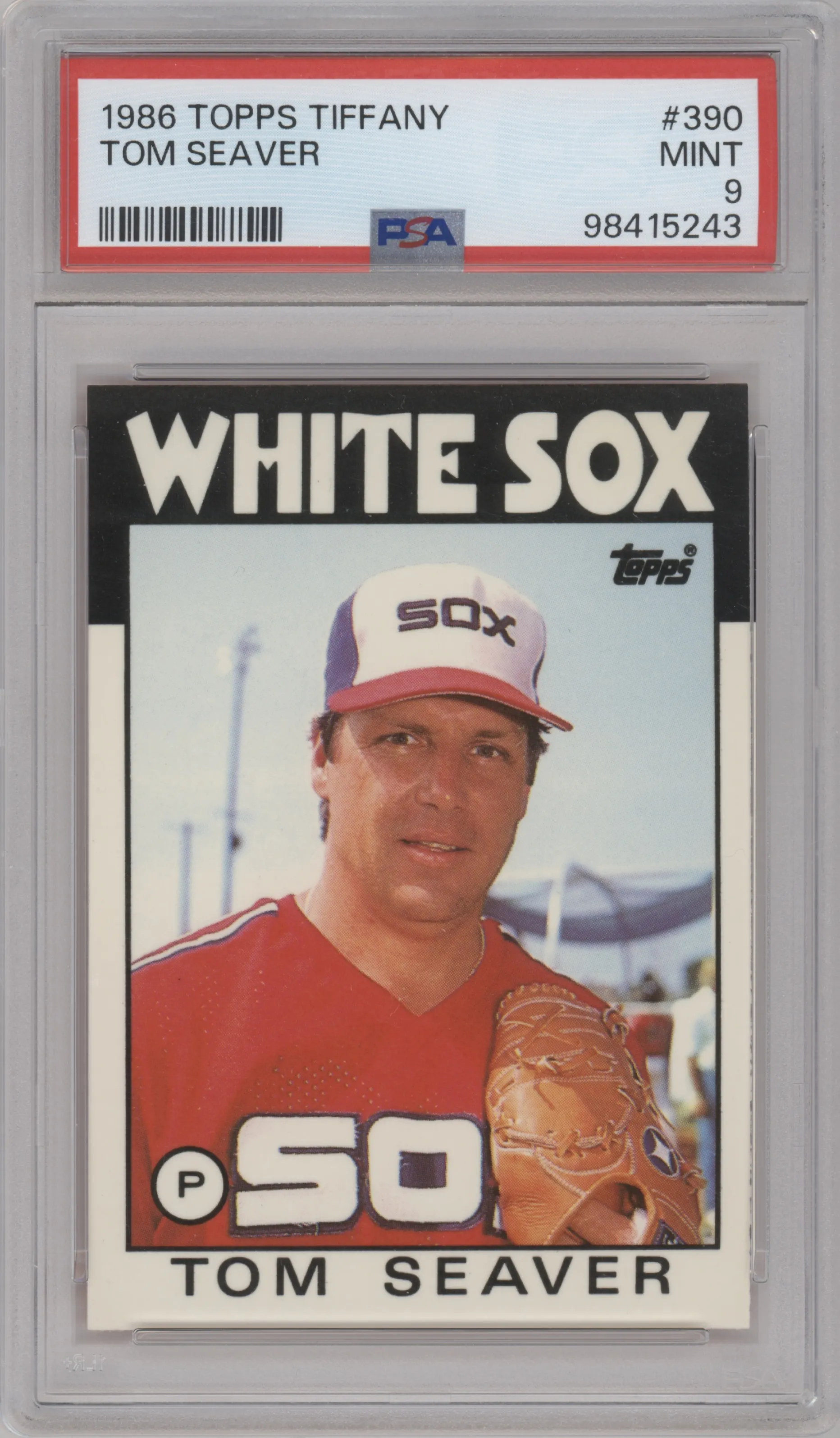 1986 Topps Tom Seaver Tiffany PSA 9