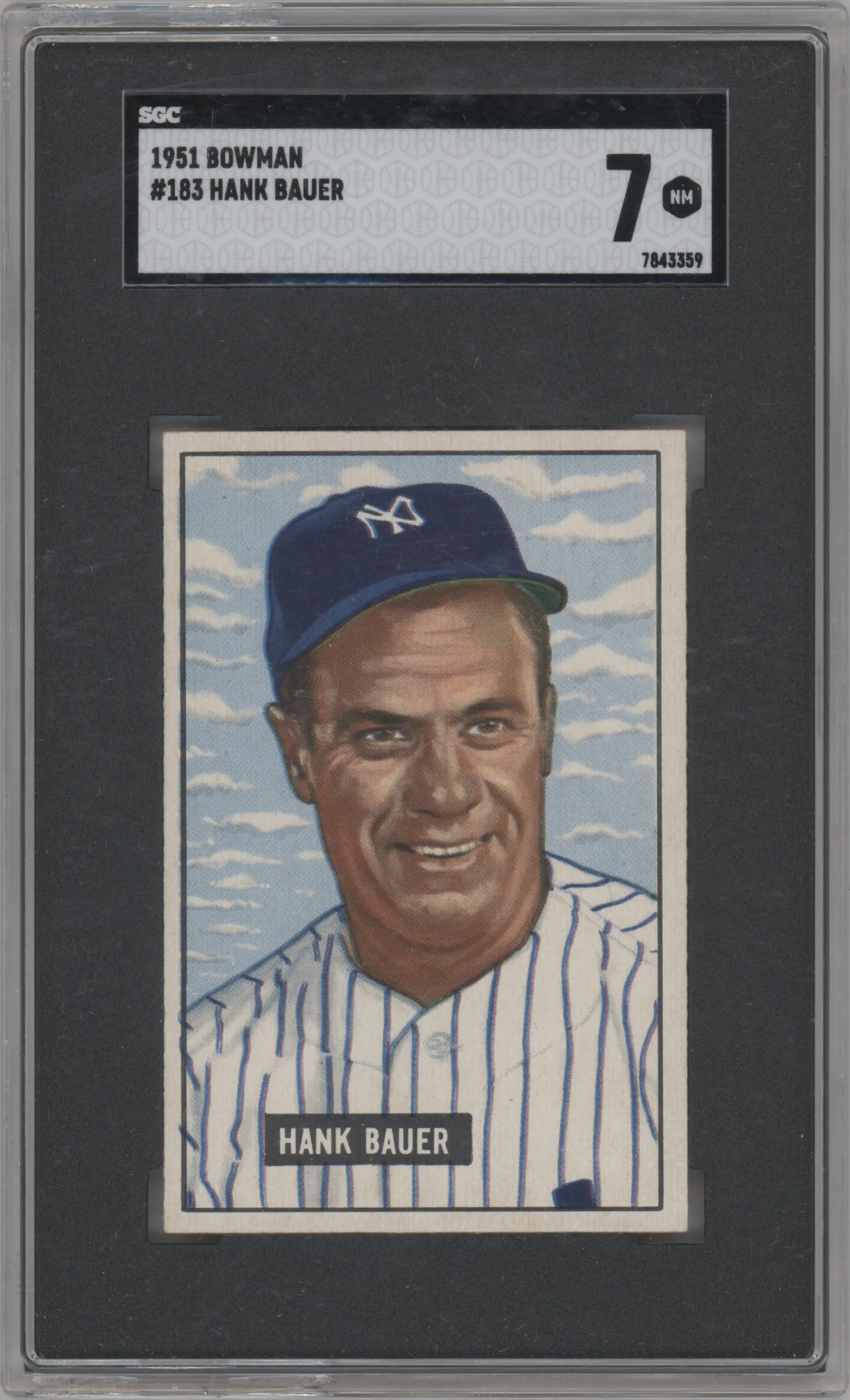 1951 Bowman Hank Bauer #183 SGC 7