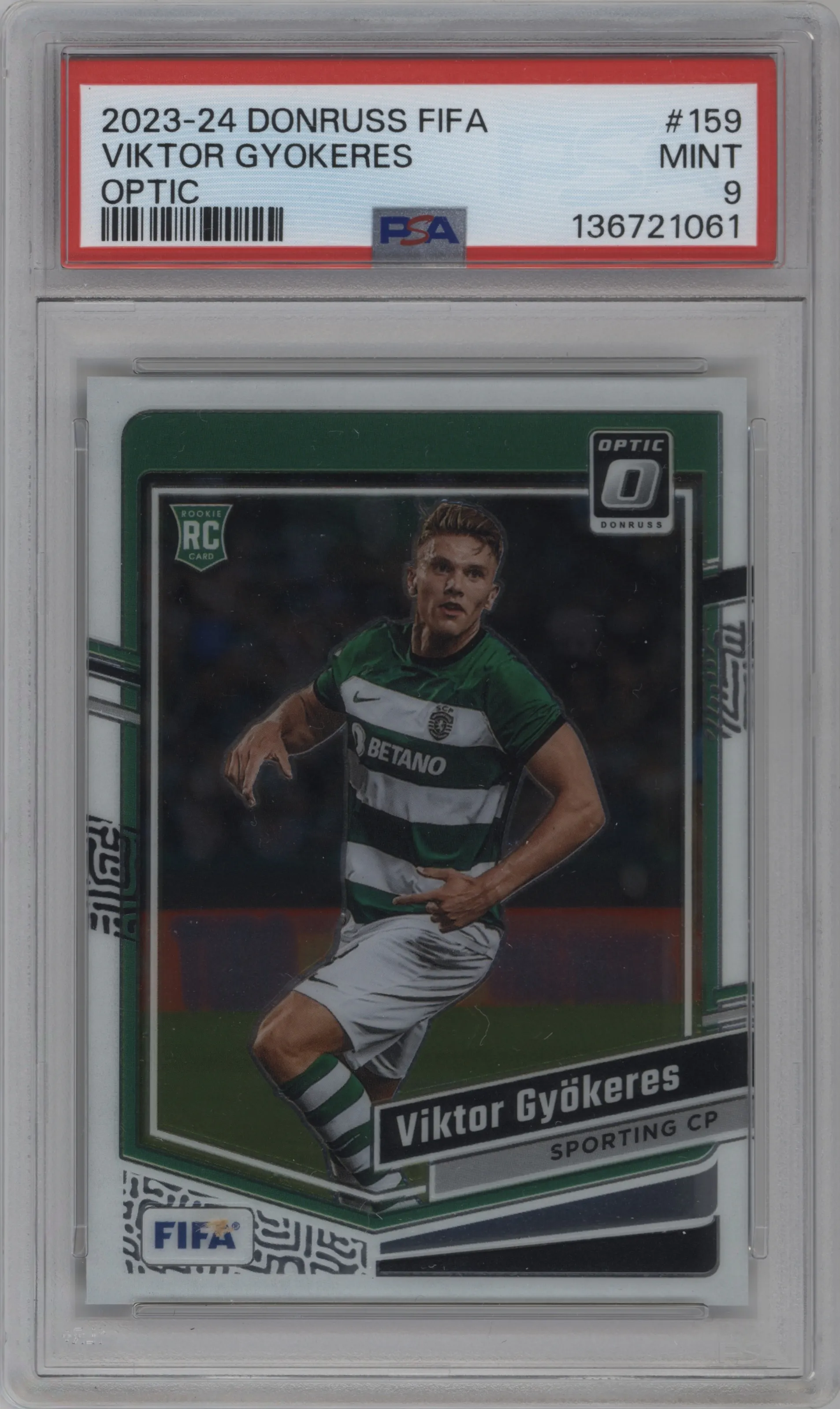 2023 Panini Donruss Optic Viktor Gyokeres PSA 9