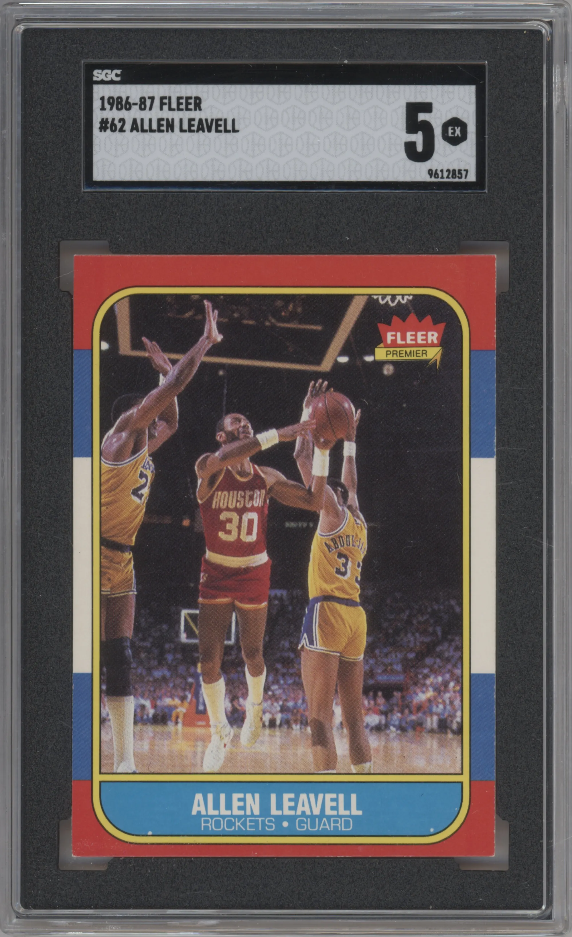 1986 Fleer Allen Leavell SGC 5