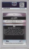 Jace Jung  from the 2022 Bowman’s Best   set featuring a Gold Refractor parallel graded by PSA and given an overall grade of 10.