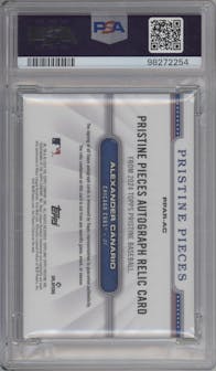 Alexander Canario from the 2024 Topps Pristine set graded by PSA and given an overall grade of 10.