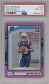 Joe Milton III  from the 2024 Donruss set featuring a Pink parallel graded by PSA and given an overall grade of 10.