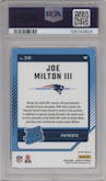 Joe Milton III  from the 2024 Donruss set featuring a Pink parallel graded by PSA and given an overall grade of 10.