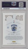 Anthony Davis from the 2012-13 Panini Marquee  set graded by PSA and given an overall grade of 10.