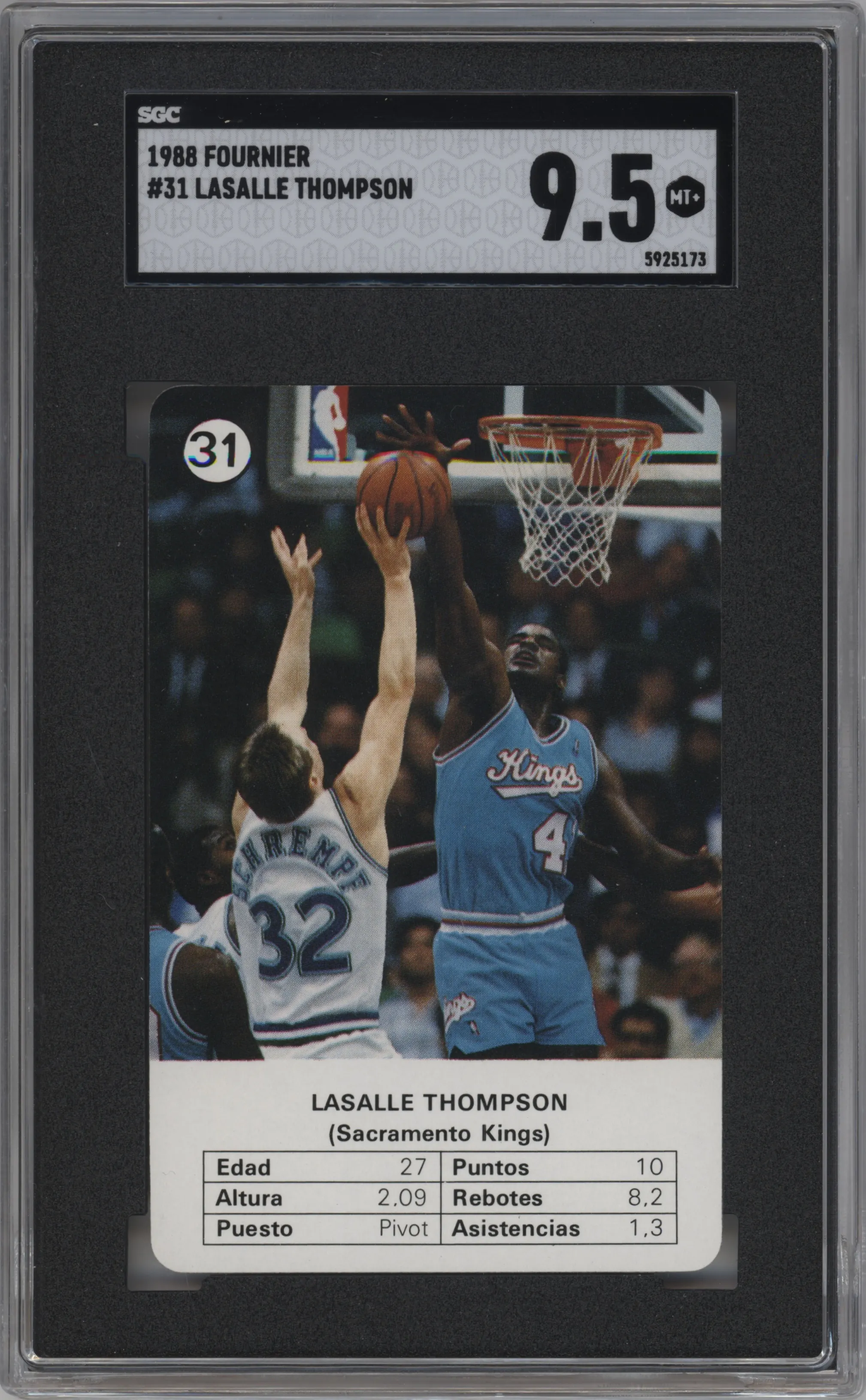 1988 Fournier Estrellas Lasalle Thompson SGC 9.5