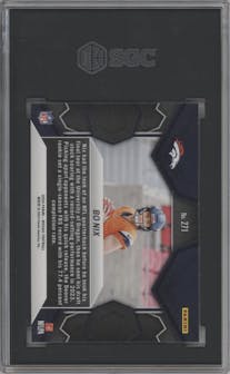 Bo Nix from the 2024 Panini Mosaic set graded by SGC and given an overall grade of 10.