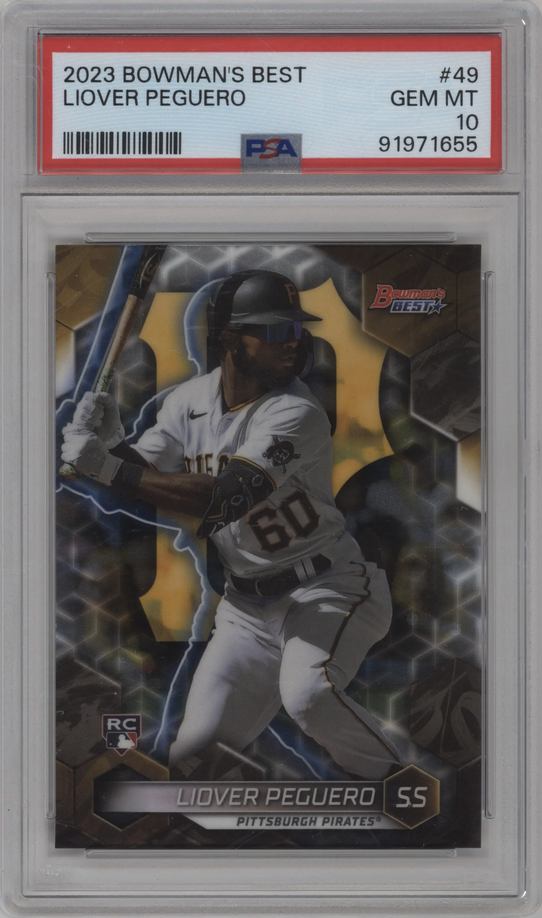 2023 Bowman's Best Liover Peguero PSA 10