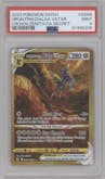 Origin Forme Dialga VSTAR from the 2023 Pokemon SWSH set graded by PSA and given an overall grade of 9.