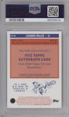 Leonard Miller from the 2023-24 Topps Chrome set featuring a Red Refractor parallel graded by PSA and given an overall grade of 10.