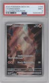 Charmander from the 2023 Pokemon SV set graded by PSA and given an overall grade of 9.