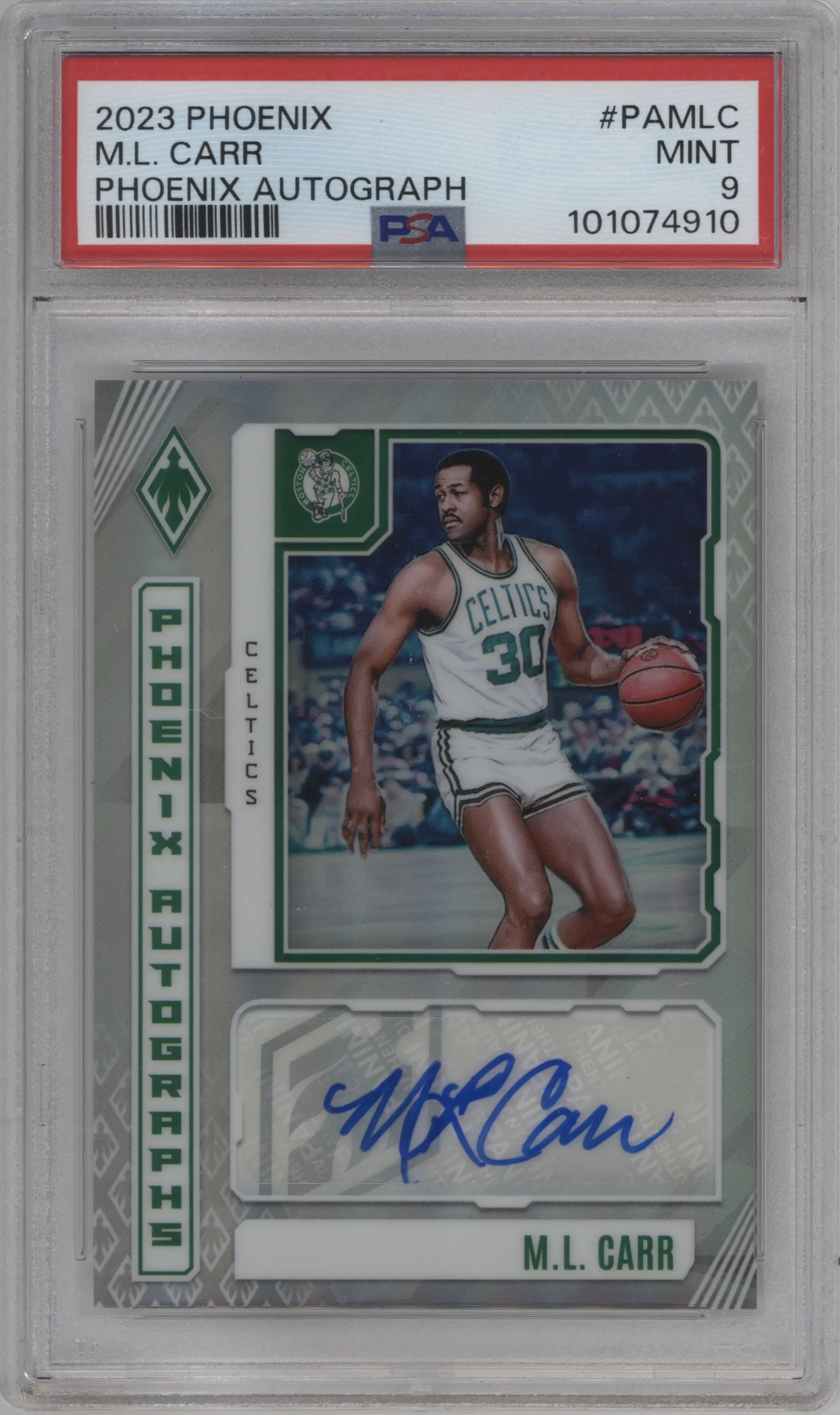 2023 Panini Phoenix Auto M.L. Carr PSA 9