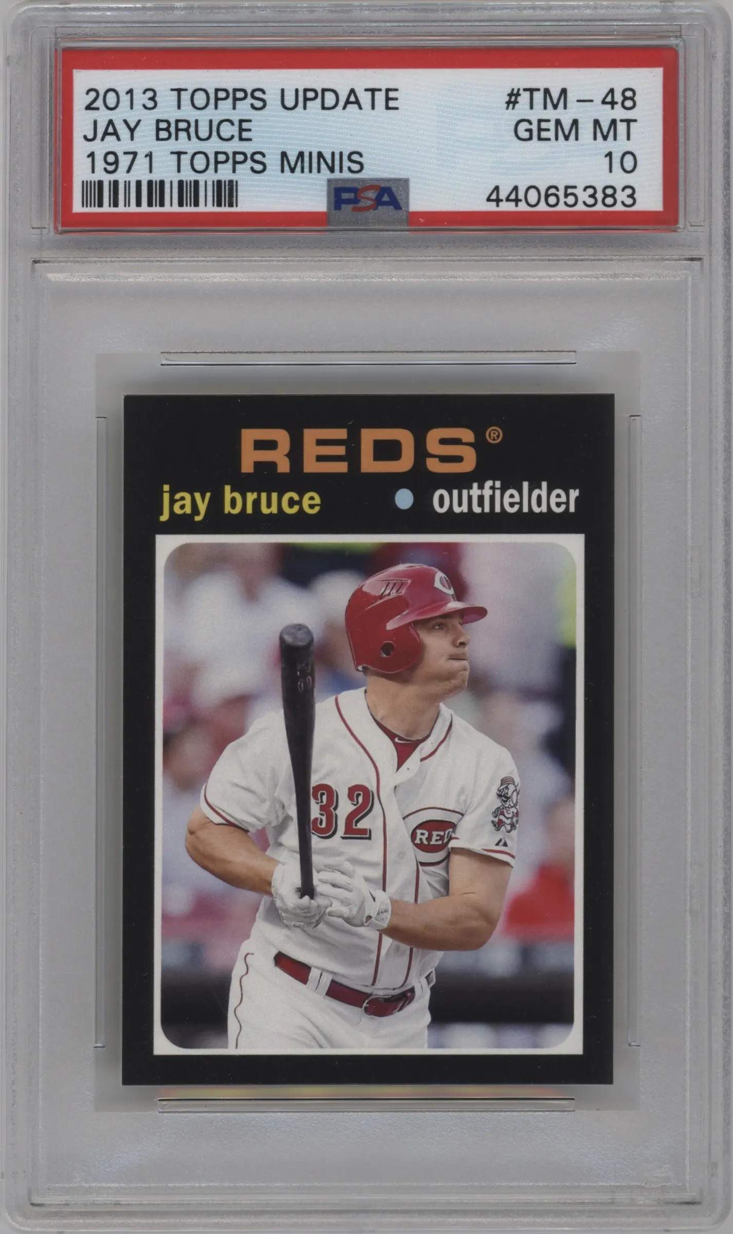 2013 Topps Update 1971 Topps Mini Jay Bruce #TM-48 PSA 10